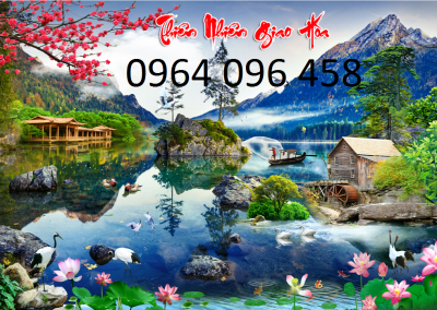 tranh cảnh đồng 3d - NM77