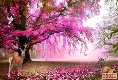 Tranh gạch 3d thác nước phong cảnh - XCCBB86