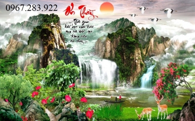 Tranh 3d gạch men phong cảnh đẹp