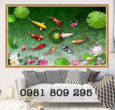 Mẫu gạch trang trí hoa sen