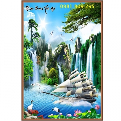 Tranh gạch men thuận buồm xuôi gió HP6399