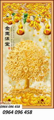 Tranh gạch cây kim tiền 3d - 6777C