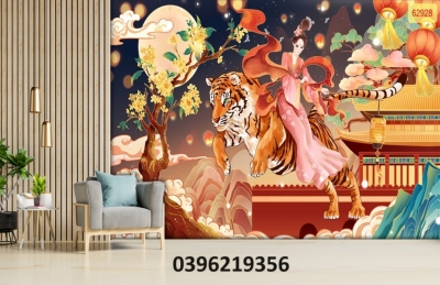 Tranh hổ đẹp 3D