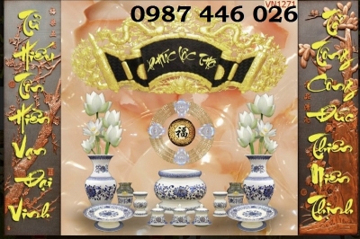 Gạch tranh ban thờ đẹp Hp272