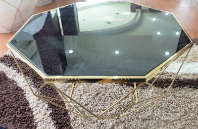 Bàn sofa kim cương mạ vàng HX1B