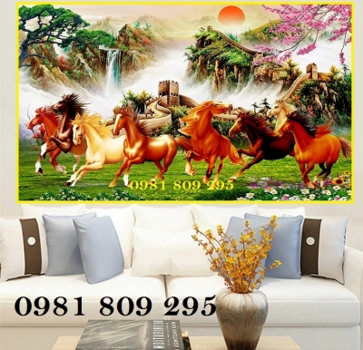 Tranh gạch men trang trí phòng khách