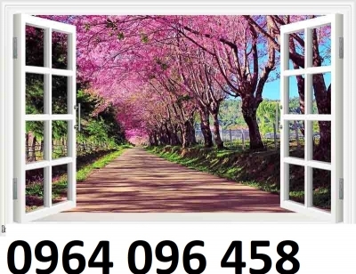 Gạch tranh 3d cửa sổ - LCX33