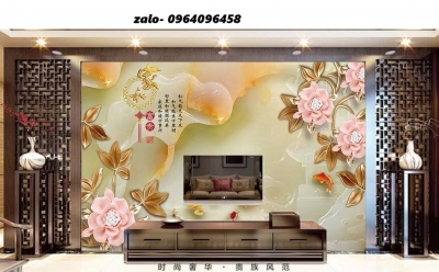 Tranh gạch 3d ốp tường phòng khách đẹp - KFX33