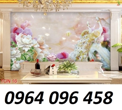 Tranh gạch hoa mẫu đơn phong thủy 3d - GSXC33
