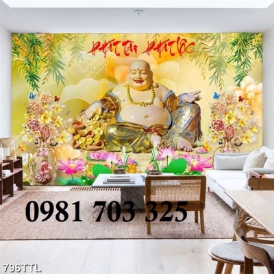 Tranh gạch 3d tài lộc