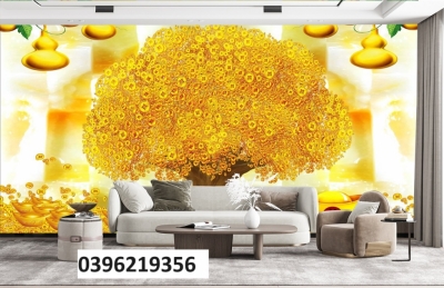 Tranh gạch tài lộc 3D
