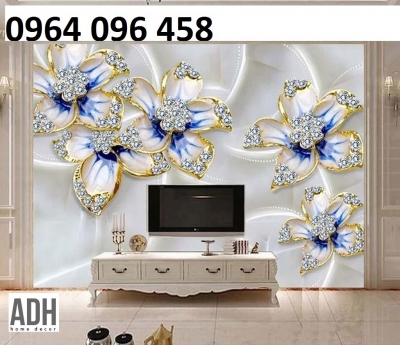 Tranh gạch 3d trang trí phòng khách - GCHB43