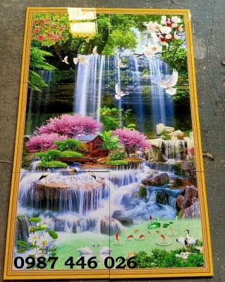 Gạch in tranh 3d ốp tường HP77733