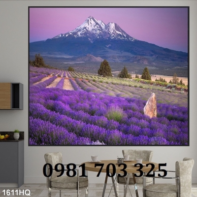 Tranh gạch 3D hình vườn hoa đẹp