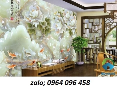 Tranh gạch 3d hoa ngọc - HVBB4