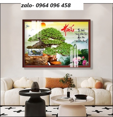 Tranh gạch 3d ốp tường cây bonsai - 67CVB