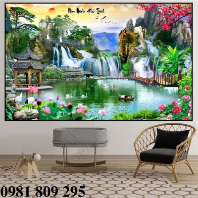 Tranh gạch men trang trí 3d