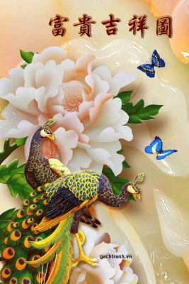 Tranh gạch 3d ốp tường cầu thang - QIE433