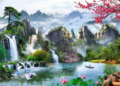 Tranh gạch 3d ốp tường ngoài trời - VBNNM9