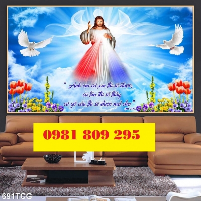 Gạch tranh dán tường công giáo GP98767