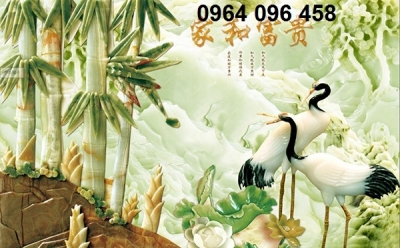 Tranh gạch 3d tranh trí phòng khách đẹp - MBC42
