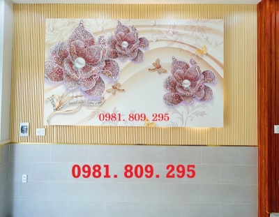 Tranh gạch ốp tường hoa ngọc