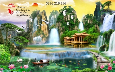 Tranh trang trí phòng khách-Tranh Cha Mẹ