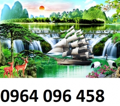 Tranh phòng khách - tranh gạch 3d phòng khách - HVCC4