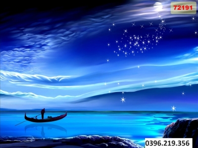 Gạch tranh đẹp 3D biển trang trí
