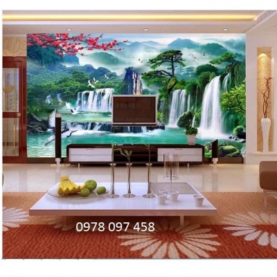 Tranh ốp tường họa tiết phong cảnh thiên nhiên