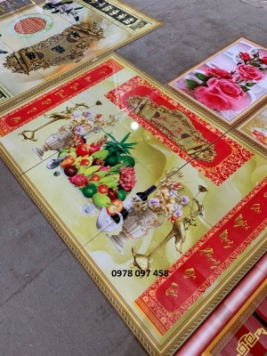 Tân trang phòng thơ - gạch tranh dán tường