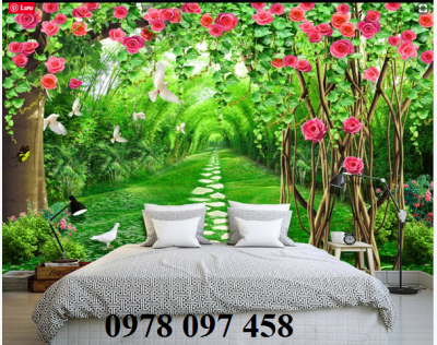 Gạch tranh trang trí phòng ngủ