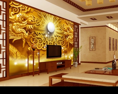 Tranh gạch 3d rồng vàng - FXSX33
