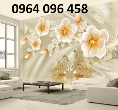 Tranh gạch 3d dán tường phòng khách - BVV65