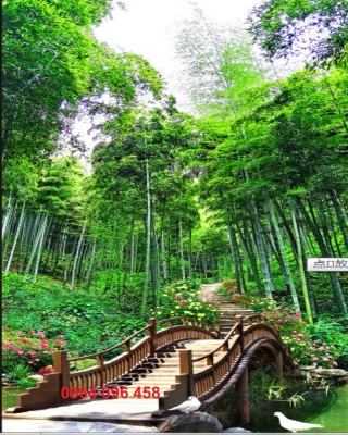 Mẫu tranh gạch 3d tre trúc - FXCXX4