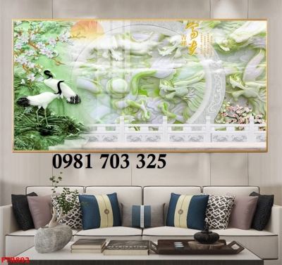 Gạch tranh trang trí rồng phượng