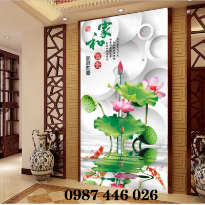 Gạch tranh hoa sen HP722