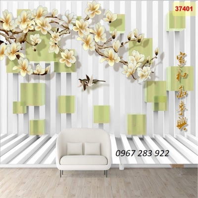 Gạch trang trí tường hoa lan nghệ thuật