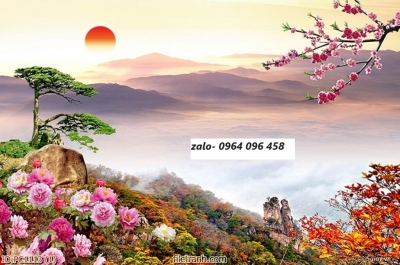 Tranh gạch mây núi 3d - GFD37