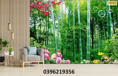 Tranh gạch tre trúc đẹp
