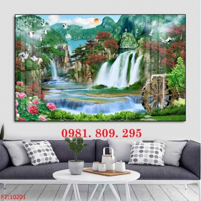 Gạch tranh phong cảnh , gạch tranh cao cấp 3d