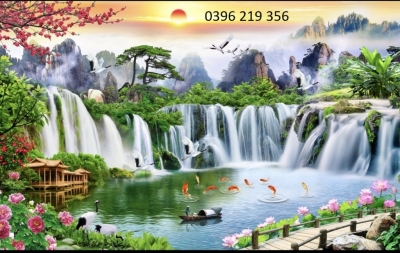 Tranh Phong cảnh thiên nhiên giao hòa- Tranh dán tường