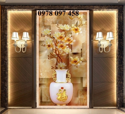 Gạch tranh 3D - tranh khổ dọc