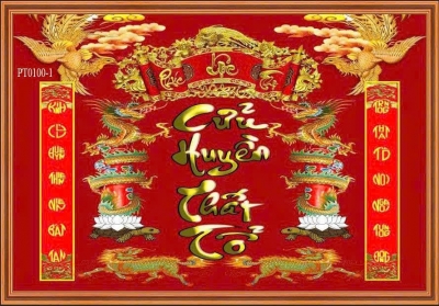 Gạch tranh 3D dán phòng thờ, bia mộ