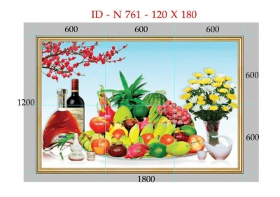 Tranh gạch men phòng bếp