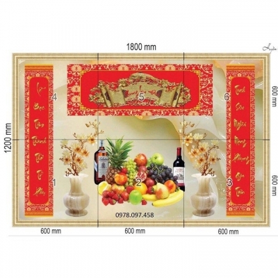 Tranh câu đối phòng thờ