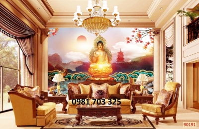 Tranh gạch 3D phật giáo