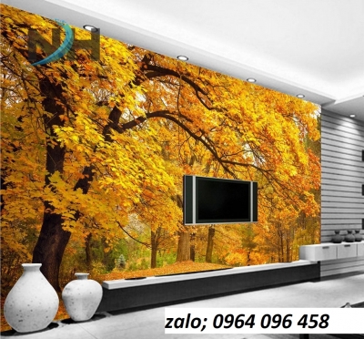 Tranh gạch 3d ốp tường cây cổ thụ - MXC22