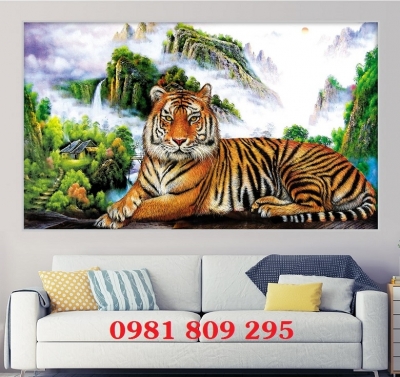 Tranh gạch ốp phòng khách