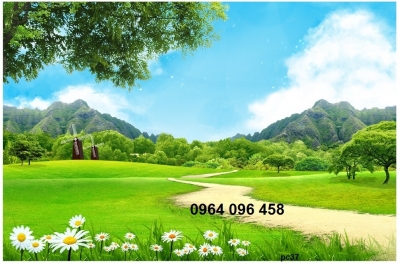 Tranh gạch 3d ốp tường phong cảnh thiên nhiên 3d - 344XCC